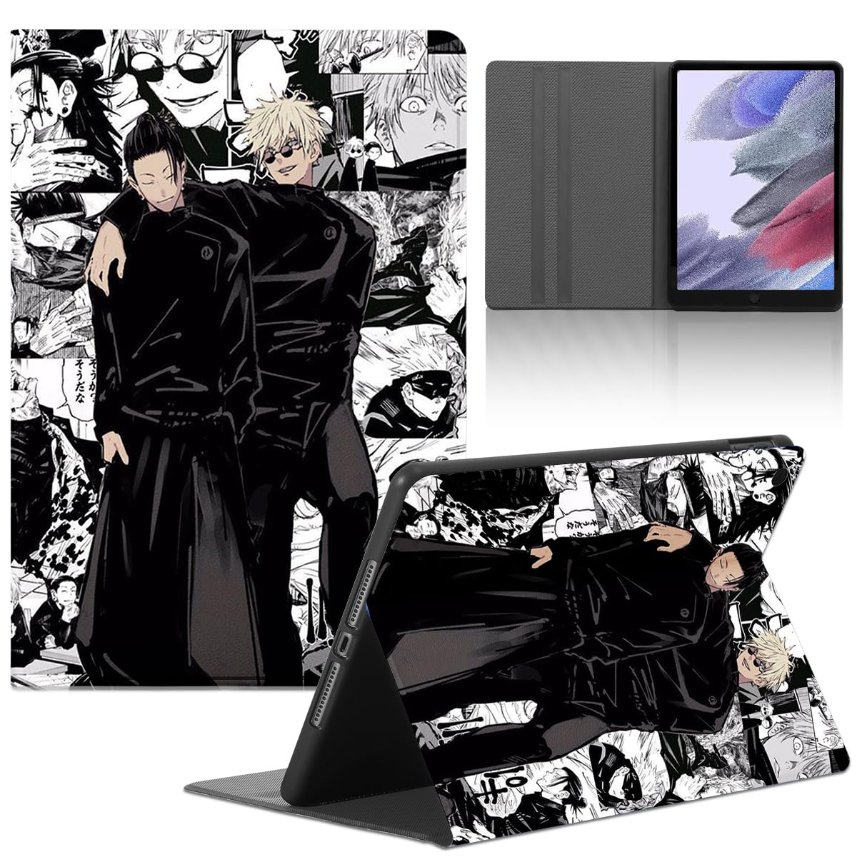 LunarDrift Custodia Per Lenovo Tab M10 Plus (TB-X606F/X) Con Stampa Anime Nezuko – Cover In PU E TPU Con Supporto Regolabile