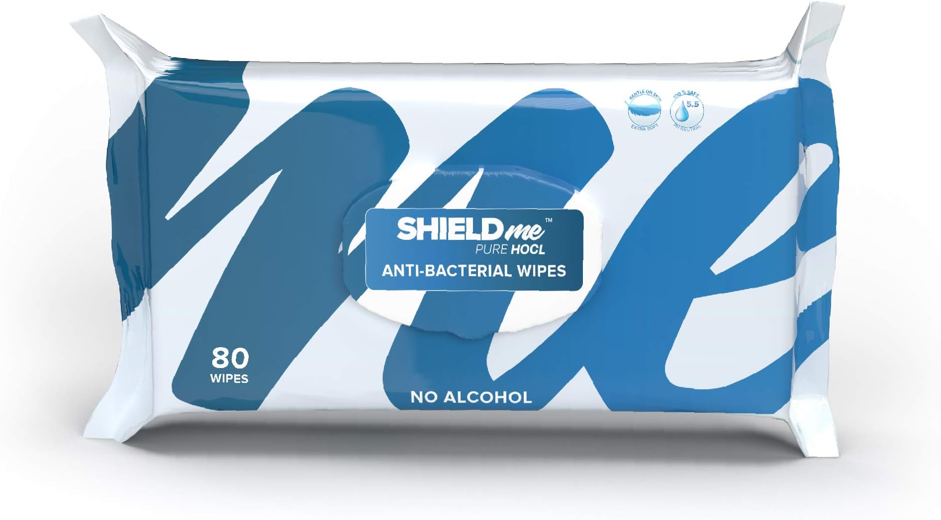 SHIELDme Disinfecting Wipes, 100% Natural - 80 Wipes Pack