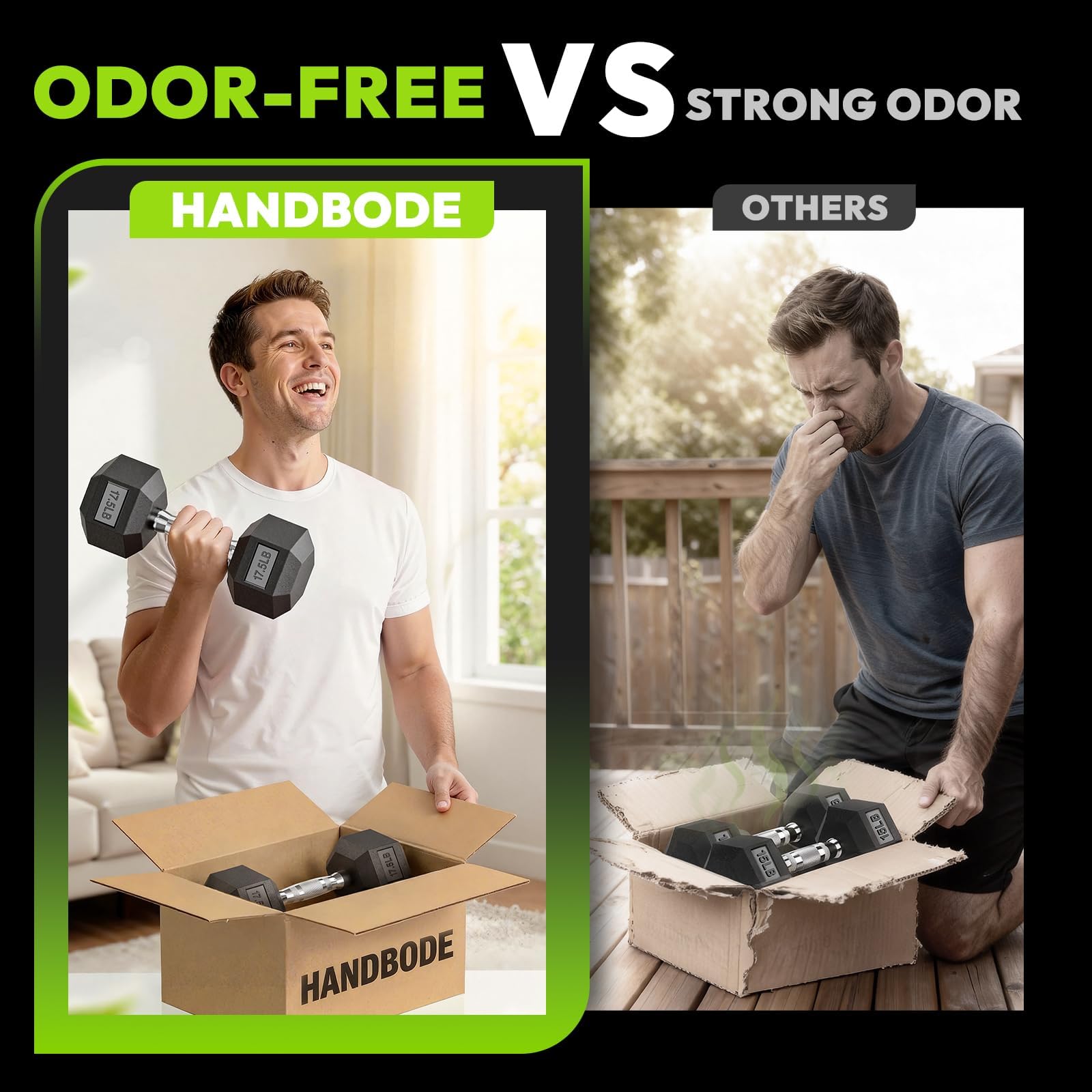Rubber Coated Hex Dumbbell Set with Rack, 300-840 lb | Fixed Weights Sets with Heavy Duty Storage Stand, Multiple Weight Options Home Gym Equipment for Strength Training