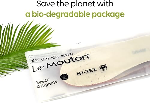 Miniatura 4 de Plantilla acolchada de lana merino para adaptarse a la fascitis plantar, alivio del dolor de pies. Cómodo, amortiguación con amortiguación. Talla 4