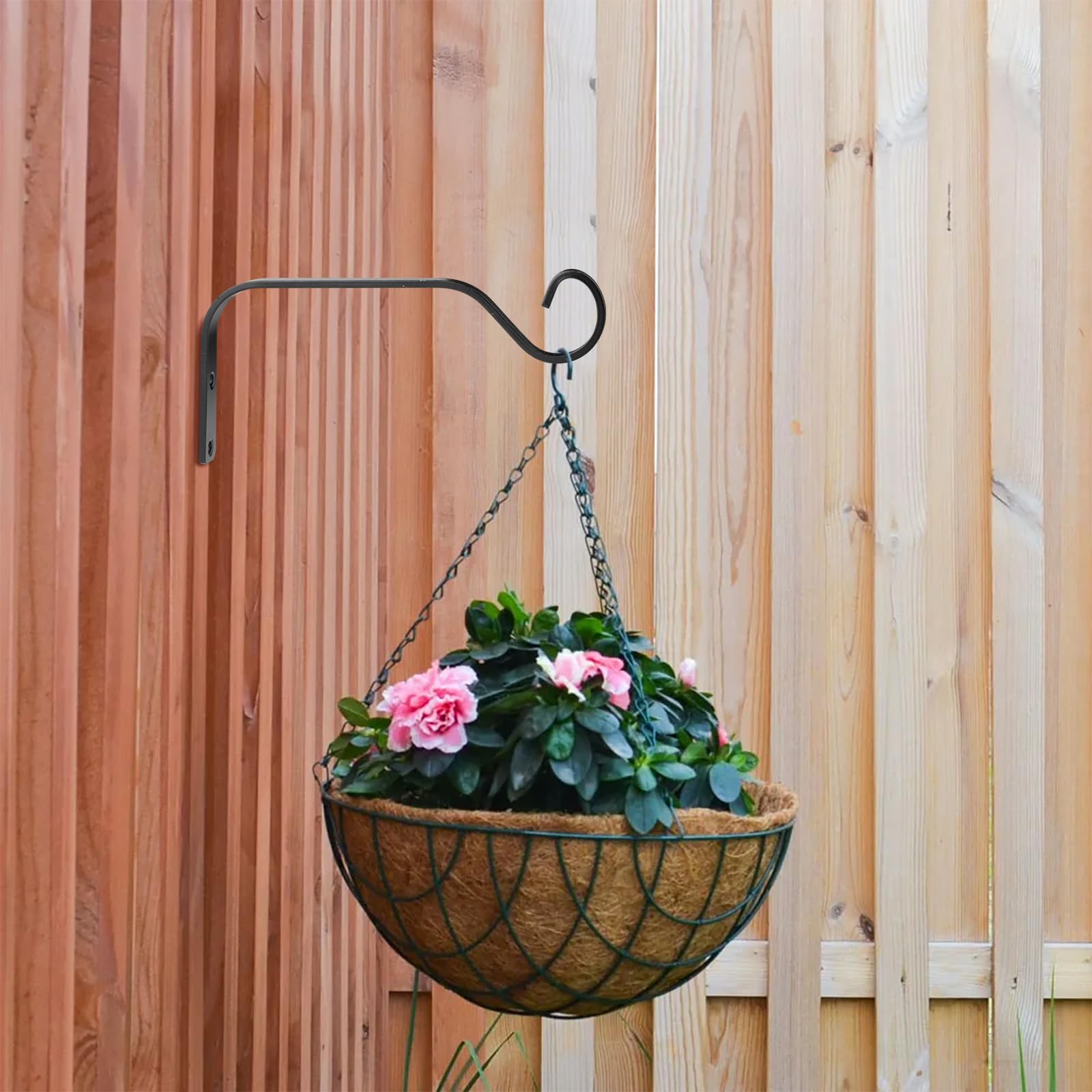 Soporte Para Plantas Para Macetas Soporte Para Colgar, Colgador De Plantas  De Hierro Con Doble Gancho, Soporte Para Colgar En La Pared, Colgadores  Para Plantas Al Aire Libre, 9,8 X 8,3 |, image size:1600x1600