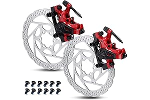 Hydraulic/Mechanical 1 Pair MTB Disc Brake Set for Mountain, Road, BMX Bikes