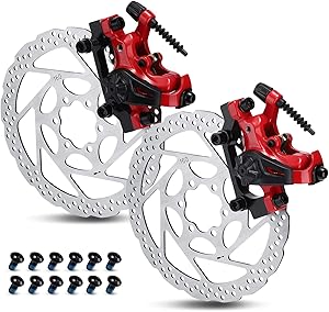 TOBWOLF Mechanical Disc Brake Kit (Dual Piston – Red)