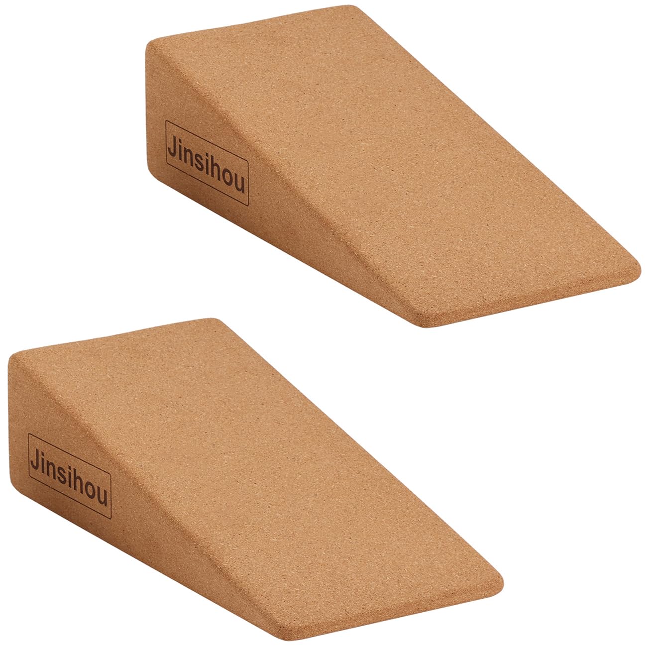 Squat Wedge Block Non-Slip Slant Board Calf Stretcher, 2pcs Ankle Knee Leg Stretcher, Heavy Duty Incline Ramp for Heel Elevated Squat, ATG Split Squat, deadlift, Lunge, Yoga, Pilates, Physical Therapy