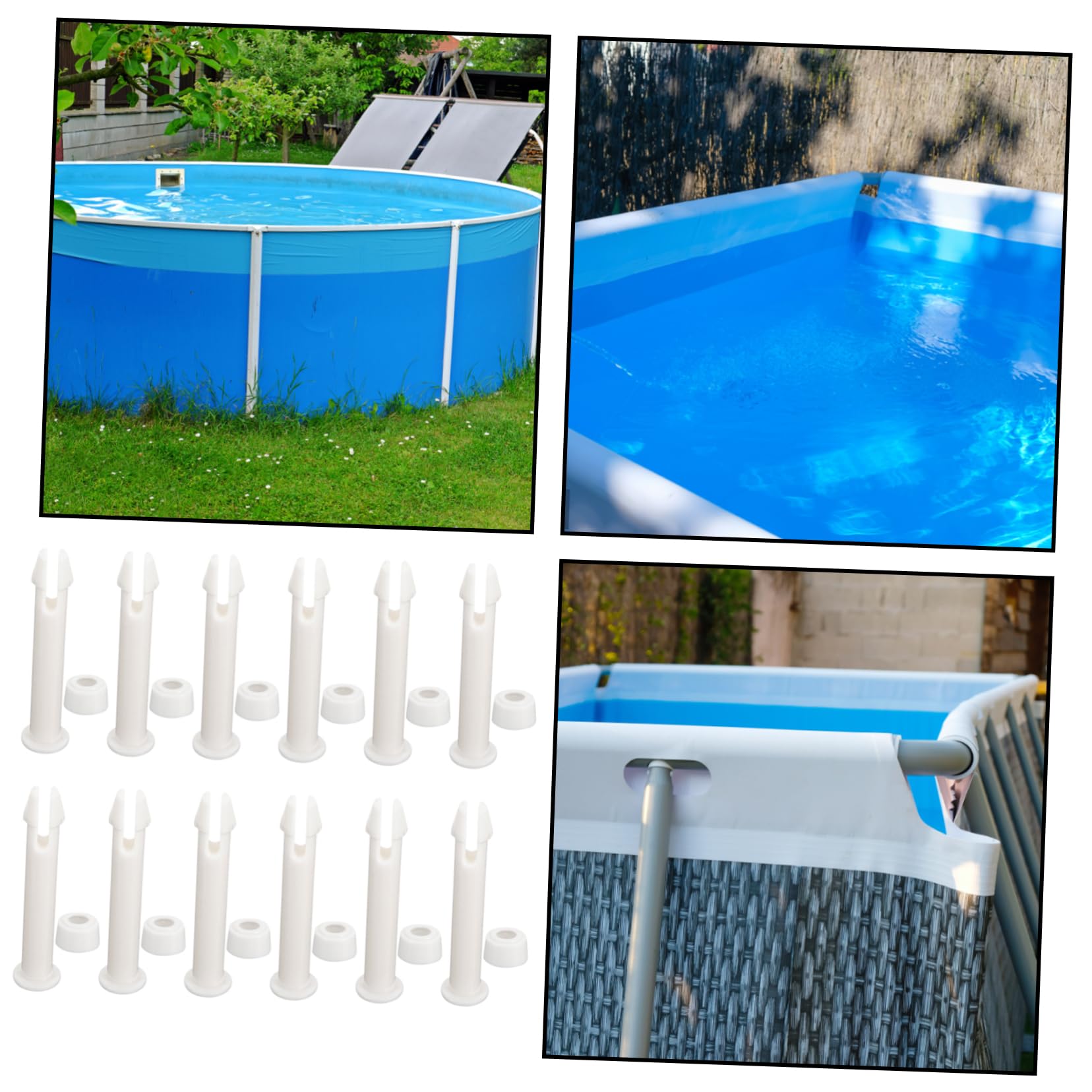 Sosoport 3 Ensembles Piscine Badges Poisson Décorations D'aquarium Réservoir Aquarium Bêta Flotteur De Piscine Épingles Accessoires De Piscine Broches De Connexion Blanche 12 Pièces * 3