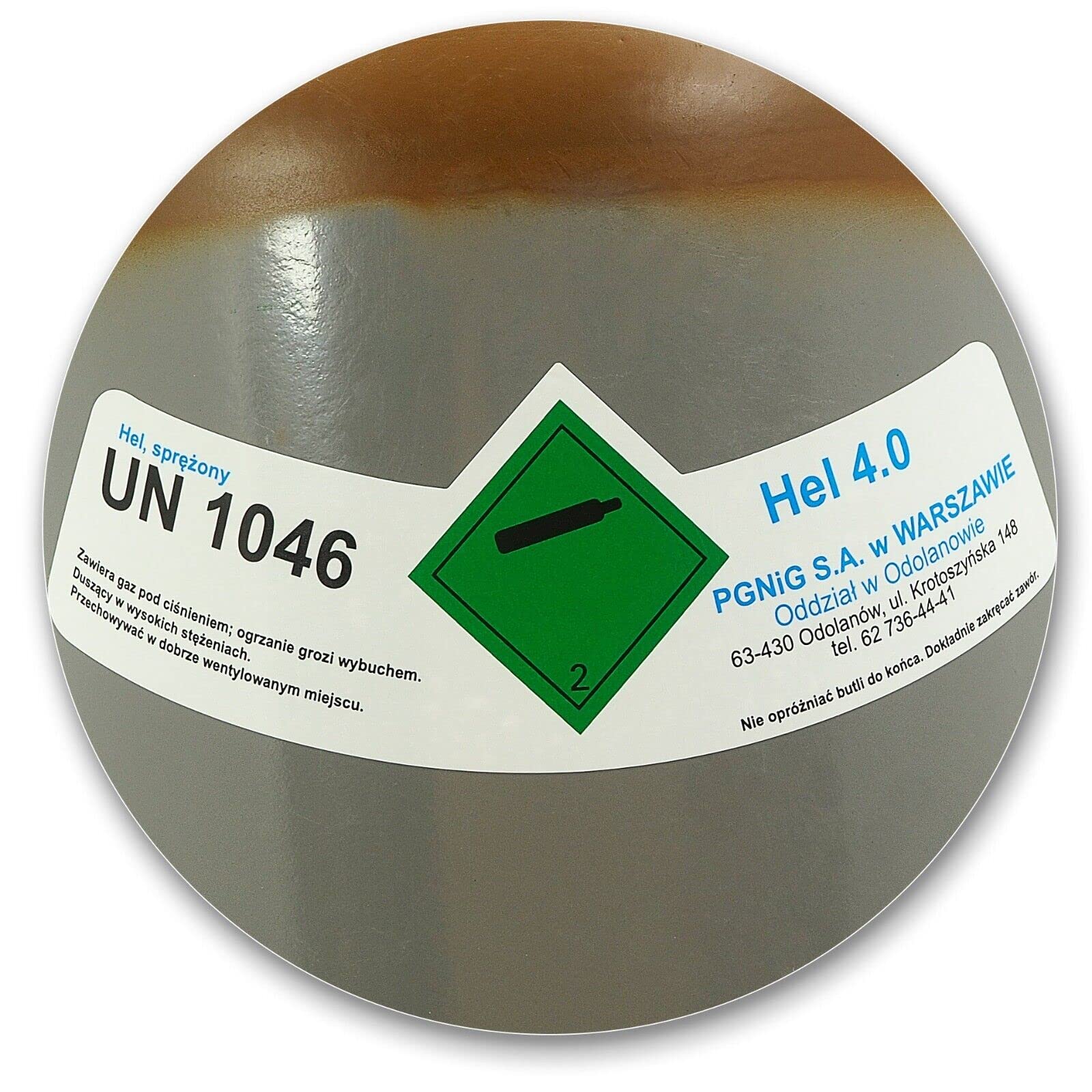 Helium - Bombona de gas (8 L, 1,1 m3, 150 bares), diseño de globo