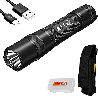 Nitecore MH11 Rechargeable Flashlight, 1000 Lumen LED EDC Compact Pocket Light with LumenTac Organizer