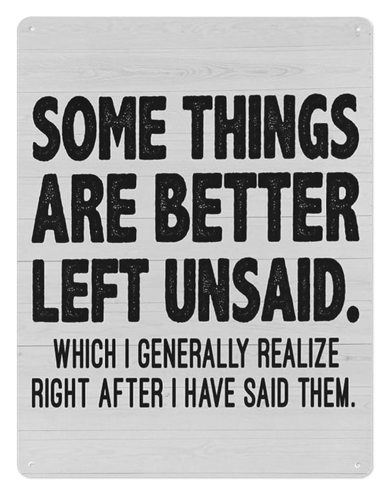 XHAJCSJWGD Keep Some Thoughts Inside Metal Tin Sign 8 X 12 in Gentle Reminder Decor for Kitchen Sunroom