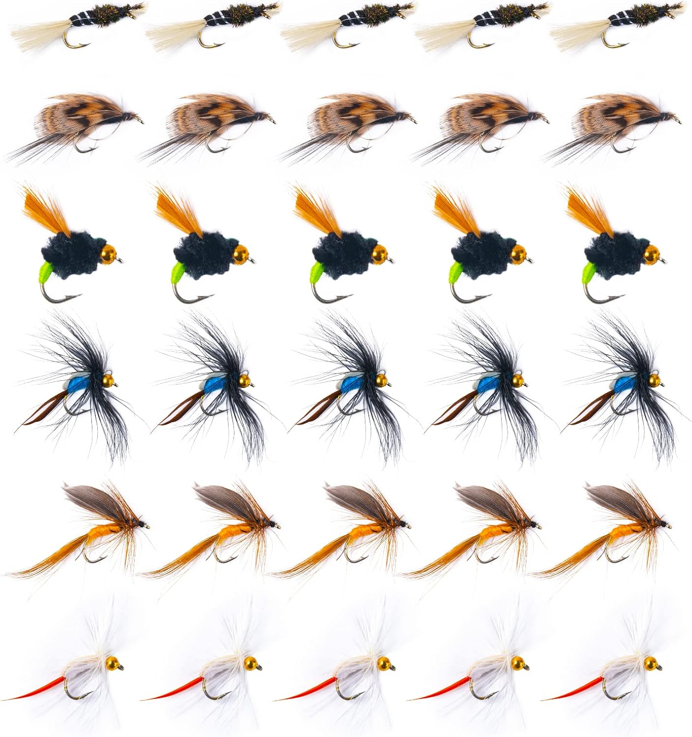 Goture Fly Fishing Flies Kit 30pcs Fly Fishing Lures