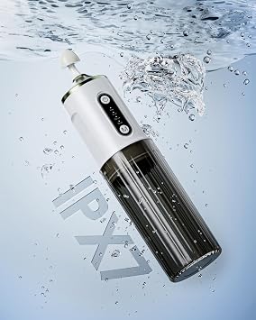 Electric Nasal Rinse Machine 200ml for Adults & Kids, Cordless Sinus Cleaner with 4 Nozzles & 30 Salts, USB-C Charge, Gentle Nasal Irrigation Device for Sinus Relief & Allergy (Grey)