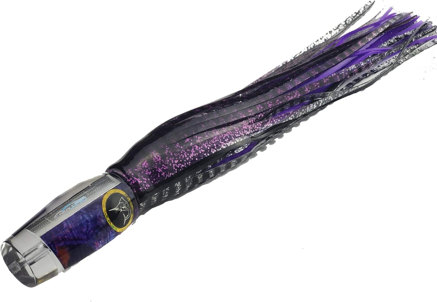 Lobo Lures #50 Typhoon Purple Shell UV 15" Urethane Big Game Marlin Trolling Lure | USA Built |