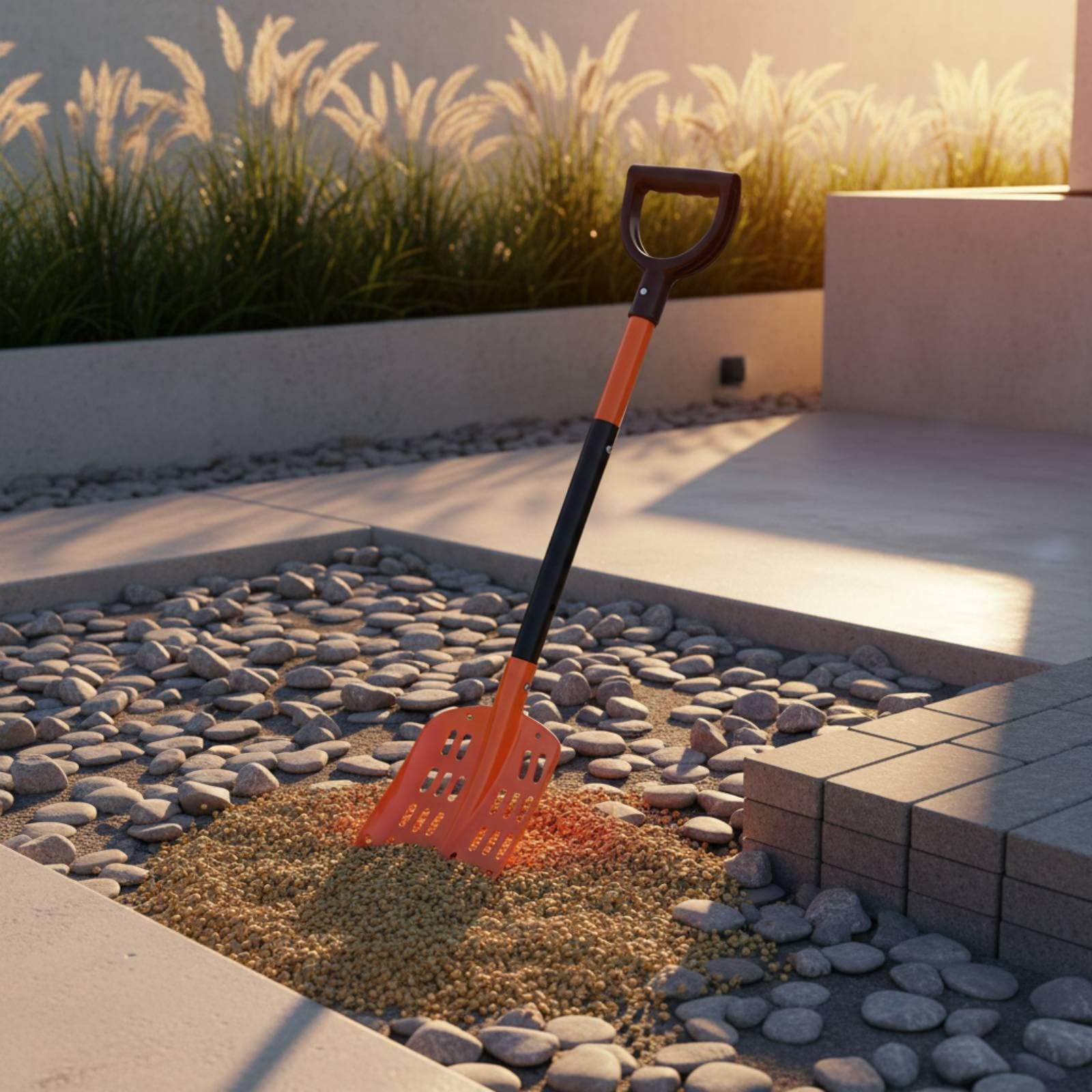Harilla Paletta Alluminio Forata Pala Giardino Cucchiaio Setaccio Sgranatore in Lega Leggera con Struttura Stabile Monopezzo per Scavare E Filtrare Terreno