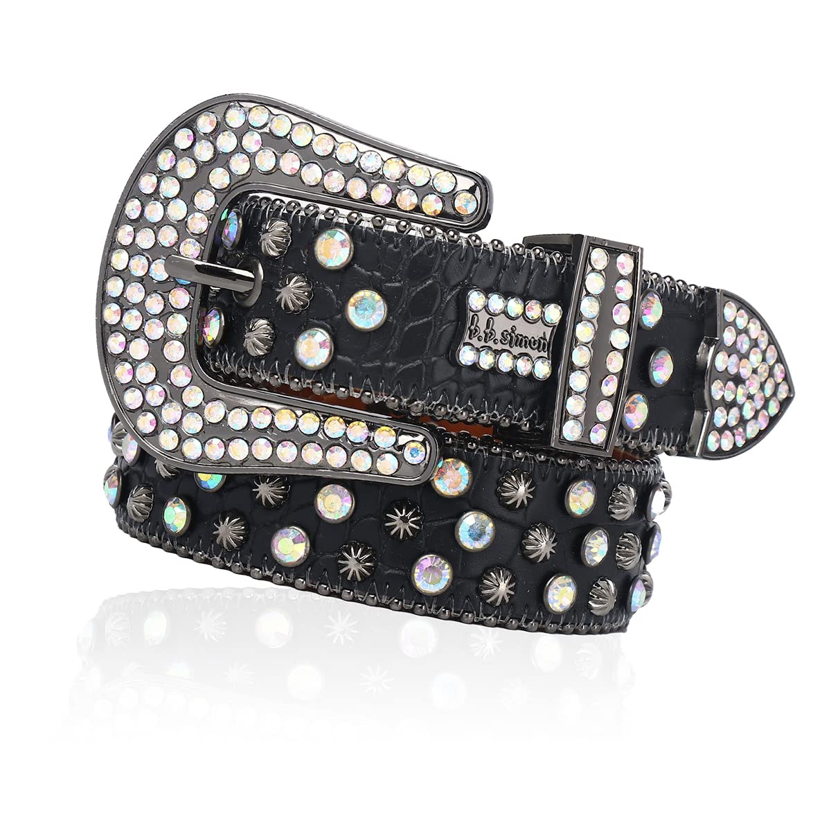 Amazon | [Rayiisuy] ベルト メンズ 太め おおきいサイズ スタッズ