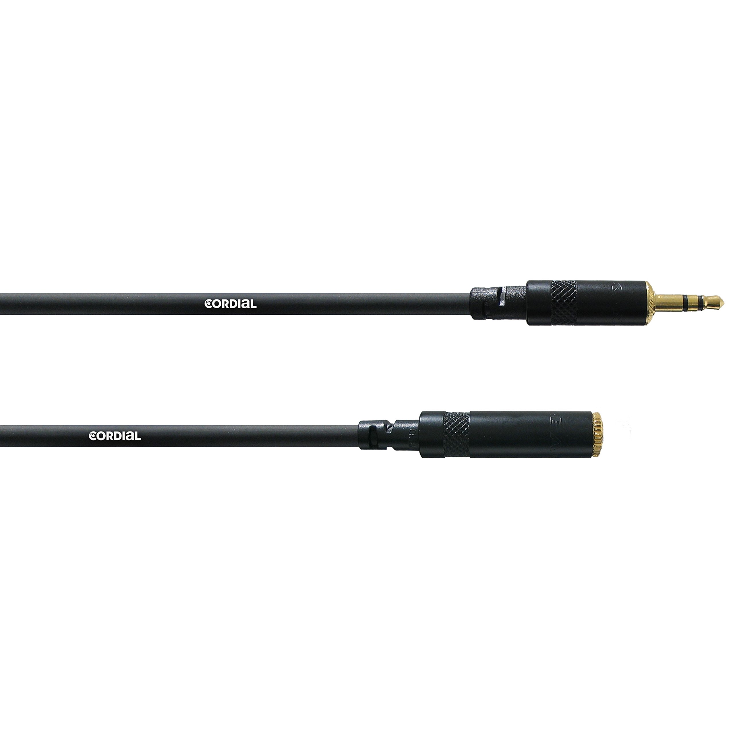 Cordial 5m Gold AUX Audio Cable for Headphone, MP3 Player, Smartphone