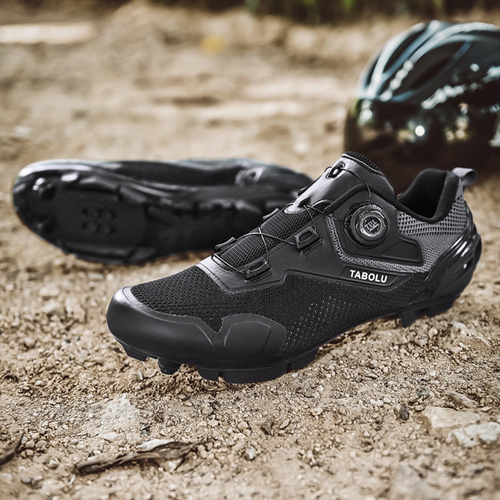Mateju Zapatillas Ciclismo MTB Hombre Mujer, 36-47 EU Zapatillas Bicicleta de Montaña Hombre con Calas Respirables Antideslizantes para Deportes al Aire Libre