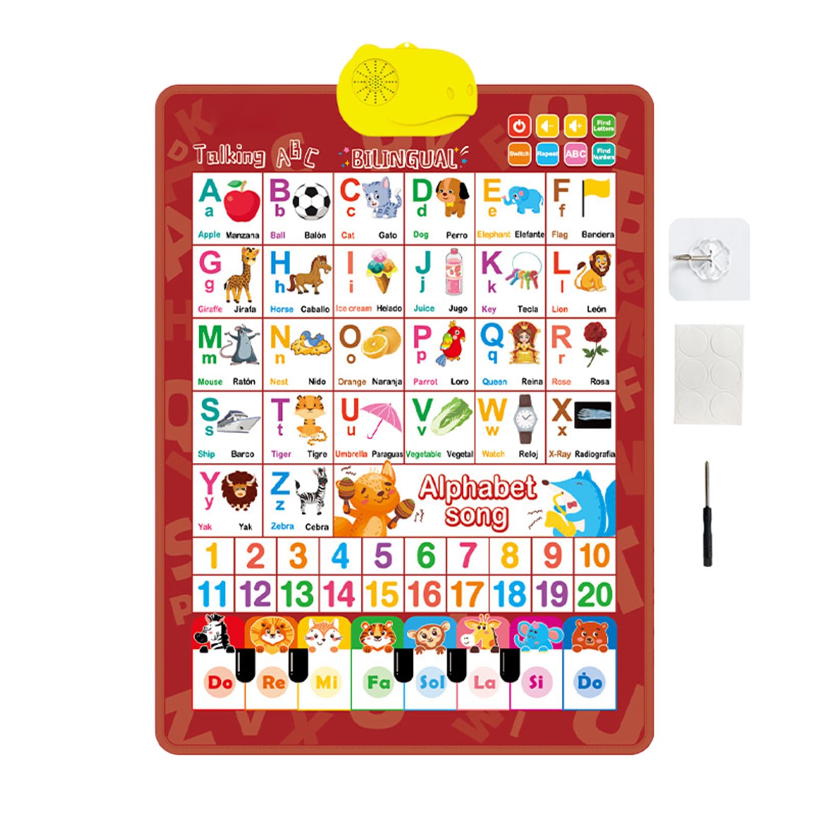 Tablas De Pared Parlantes para Niños | Juguete De Aprendizaje Español-Inglés - Póster De Aprendizaje De Inglés Y Español con Música,para Edades 1-6 Preescolar Cumpleaños Fiestas de Vacaciones Navidad Tablas De Pared Parlantes para Niños | Juguete De Aprendizaje Español-Inglés - Póster De Aprendizaje De Inglés Y Español con Música,para Edades 1-6 Preescolar Cumpleaños Fiestas de Vacaciones Navidad