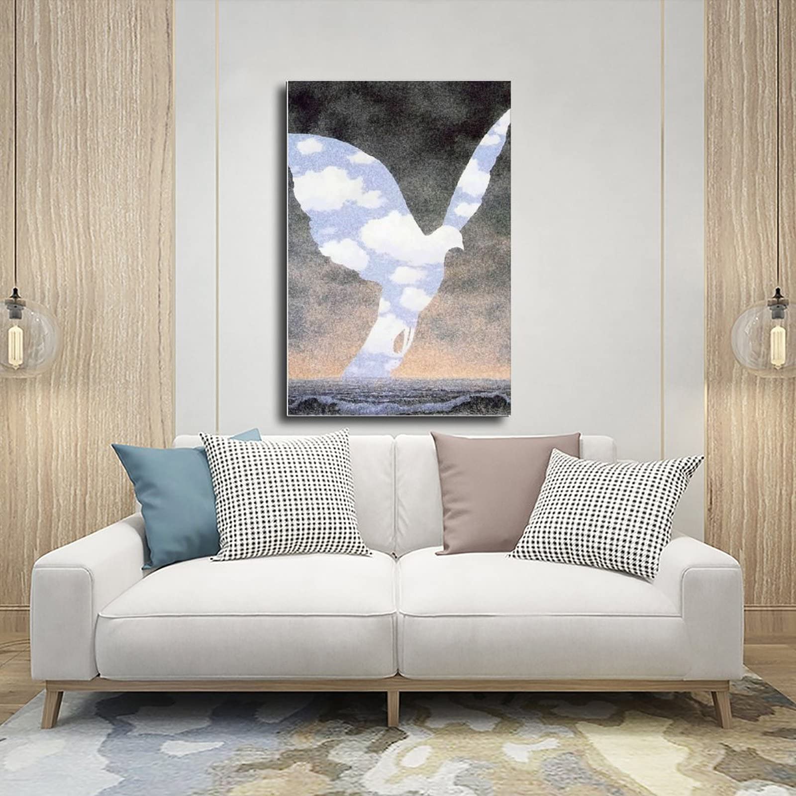 FISH DRAGATE Rene Magritte Poster Art Déco 2 sur toile pour chambre à coucher, paysage sportif, décoration de bureau, chambre, cadeau sans cadre, 40 x 60 cm FISH DRAGATE Rene Magritte Poster Art Déco 2 sur toile pour chambre à coucher, paysage sportif, décoration de bureau, chambre, cadeau sans cadre, 40 x 60 cm