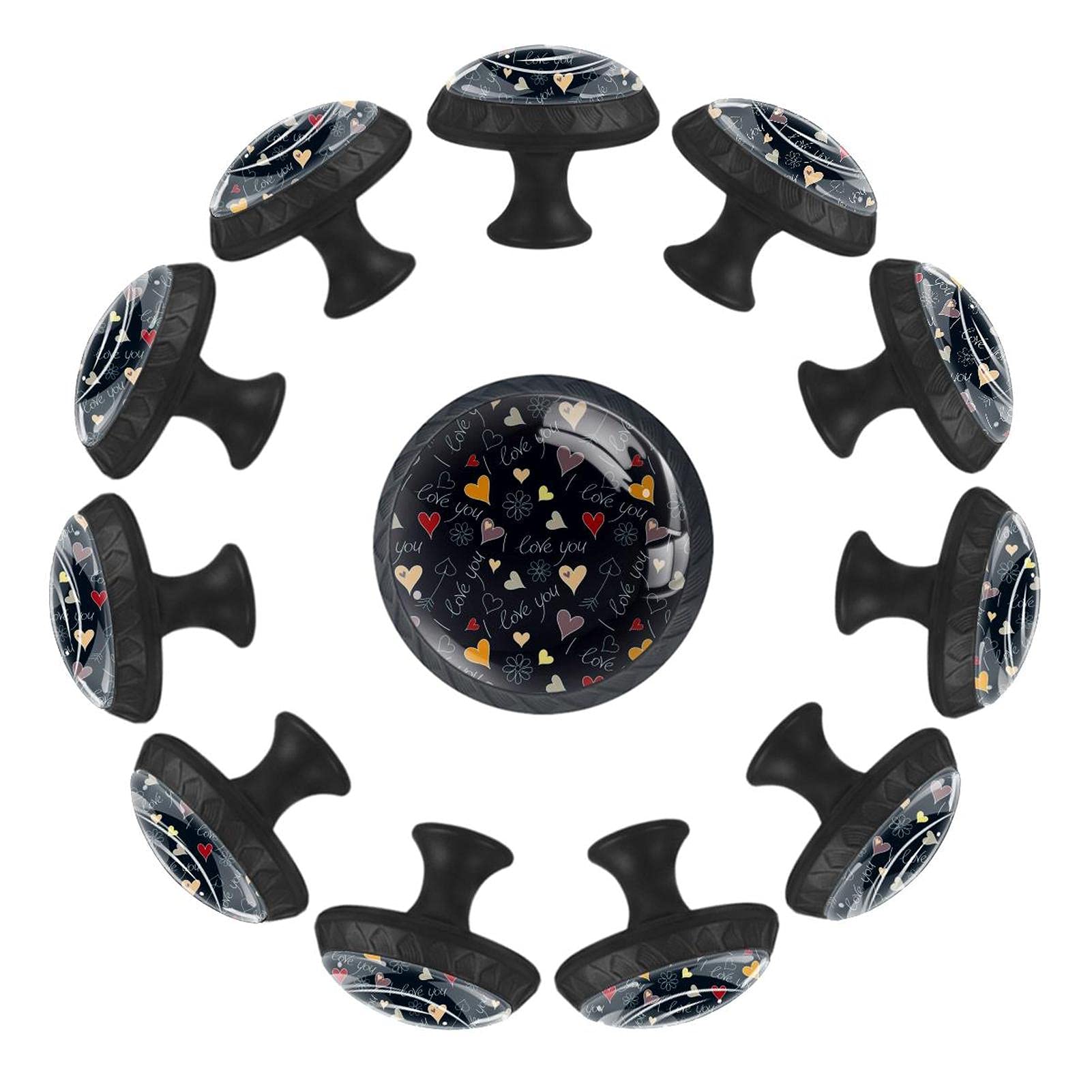 Boutons de tiroir cœurs 35 mm pour créer un cocon doux dans sa chambre