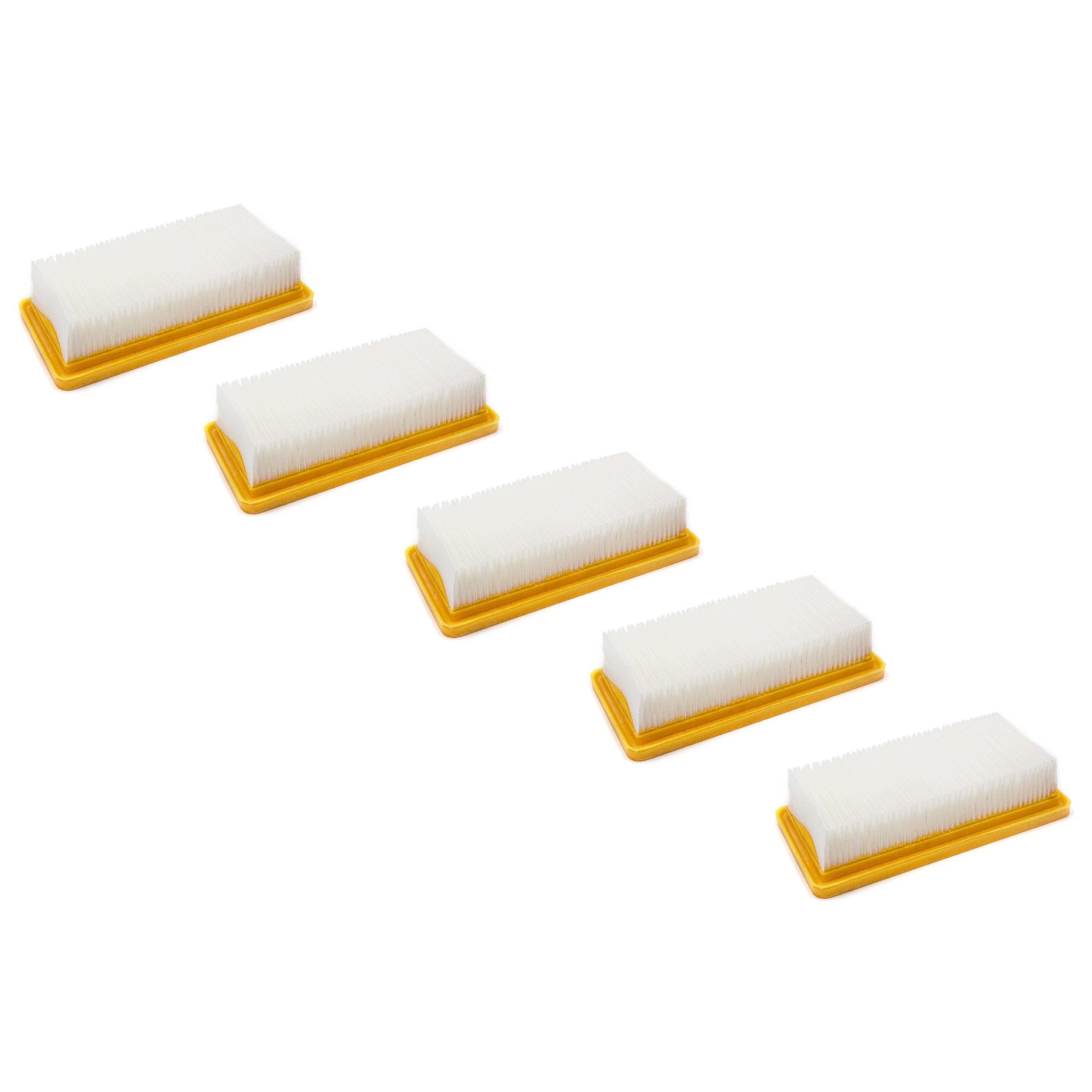 vhbw 3x filtro a pieghe piatte compatibile con Kärcher WD 2 Plus V-12/4