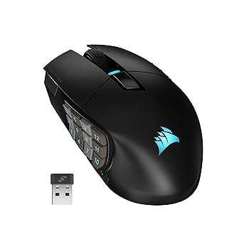 Corsair SCIMITAR ELITE WIRELESS MMO Gaming Mouse Black