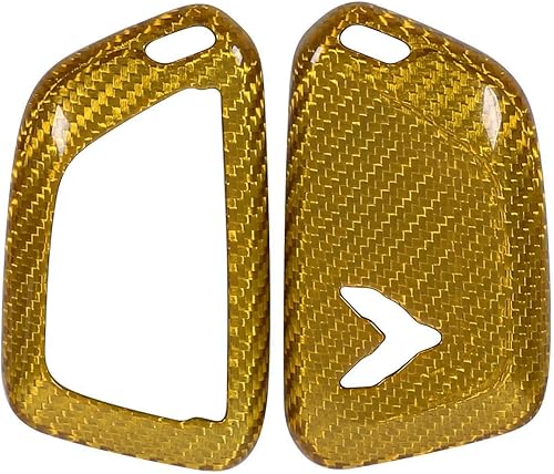 Miniatura 7 de Funda para llavero de fibra de carbono real para Chevrolet Corvette C8 2020-2024, funda para llavero, funda para llave inteligente de automóvil