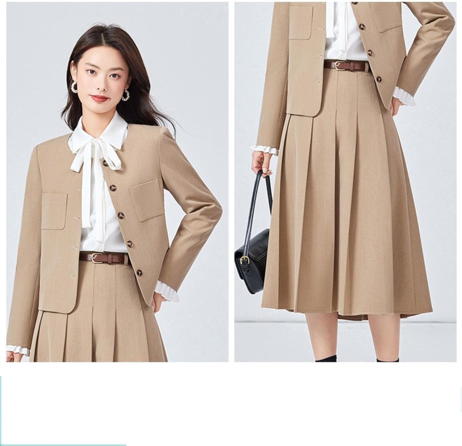 Women's Formal Blazer Suit Set for Office Business Professional