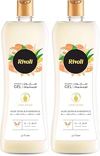 جل استحمام من ريفولي - أبيض بحجم 1 لتر، عبوة من قطعتين