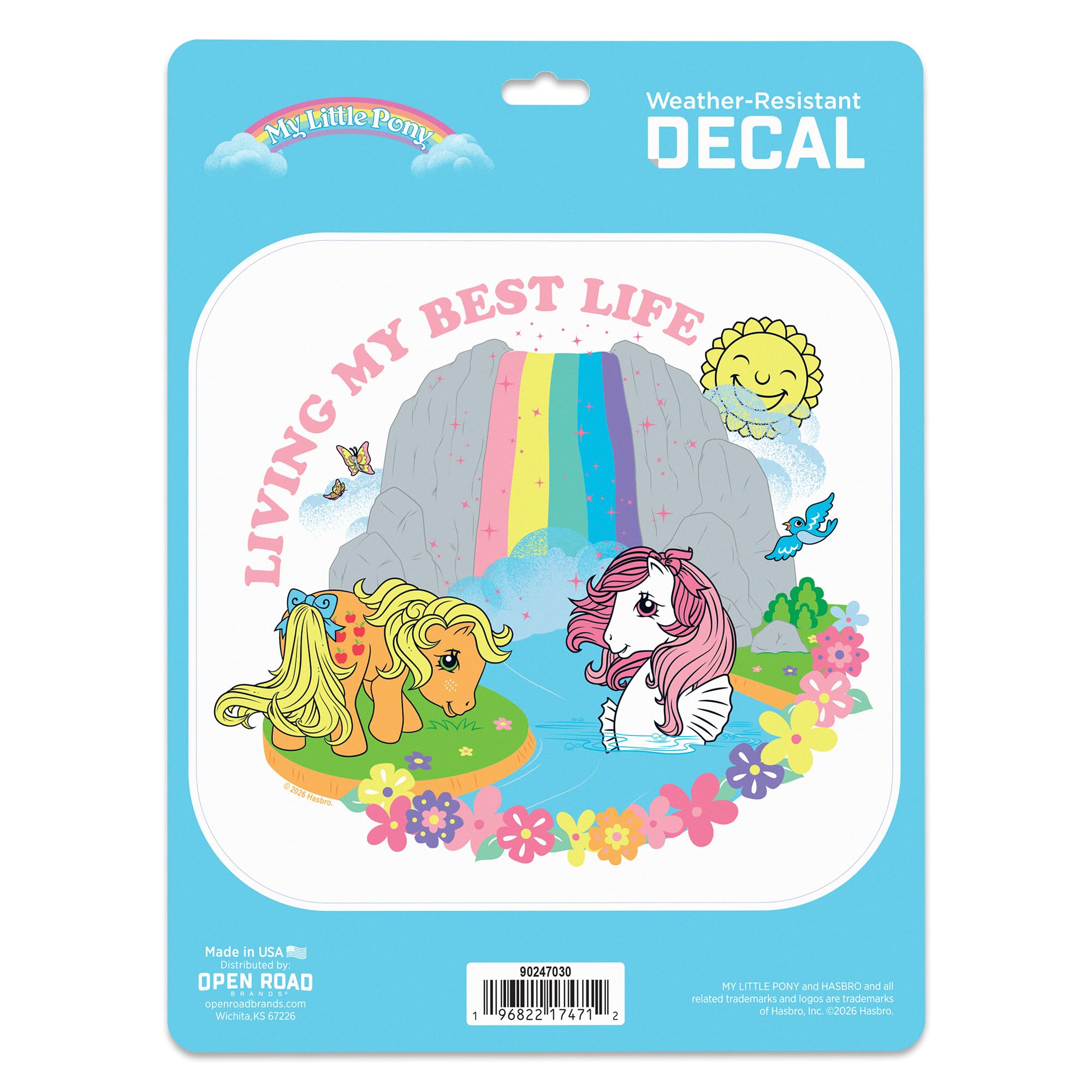 Hasbro My Little Pony Living My Best Life Adhesive Vinyl Decal