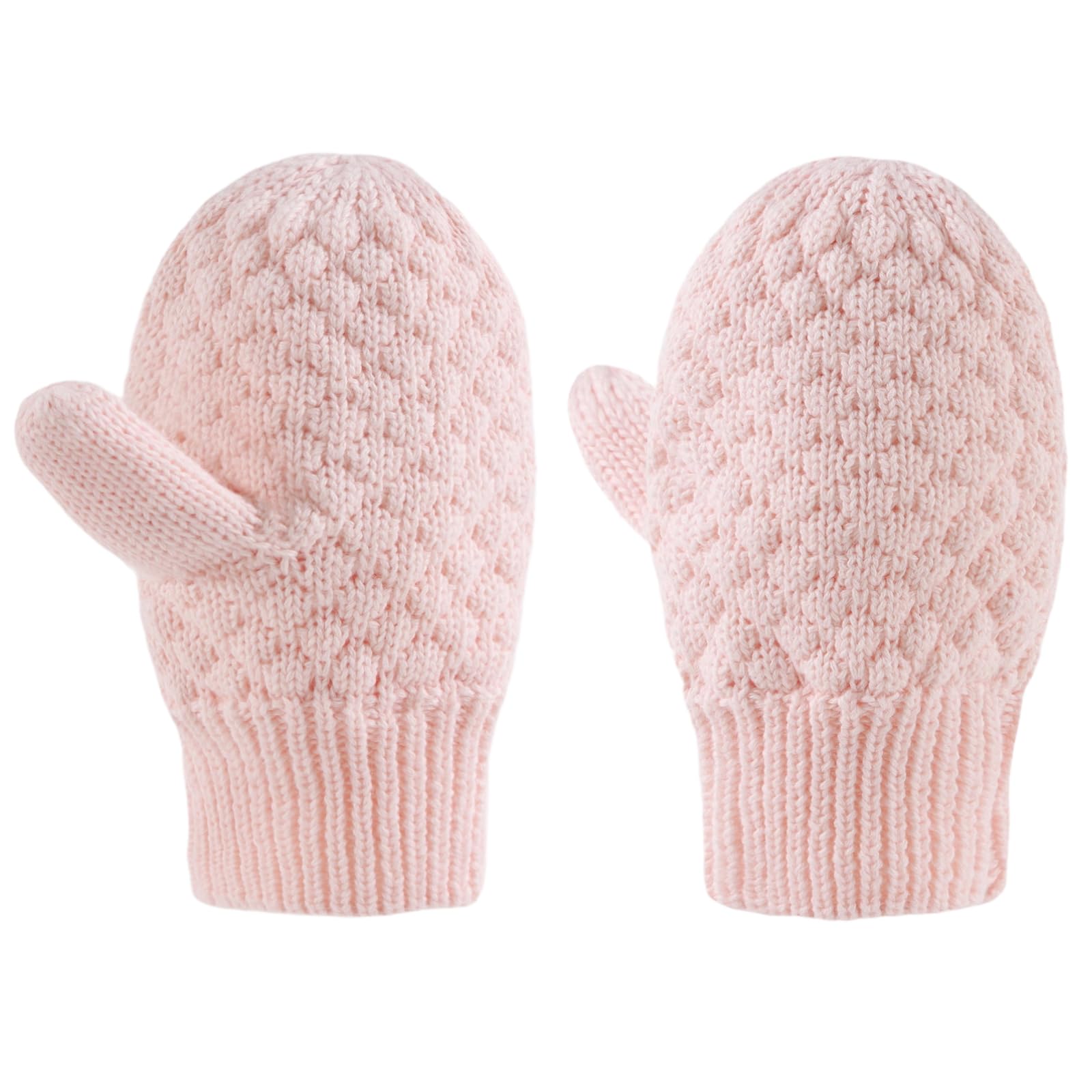 Baby Knit Mittens Winter Boy Girl Gloves for Infant Toddler
