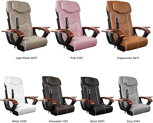 Miniatura 5 de Juego de fundas de cojín para silla de pedicura de tamaño universal para sala de uñas, pedicura, spa, silla de masaje, repuesto universal para todos