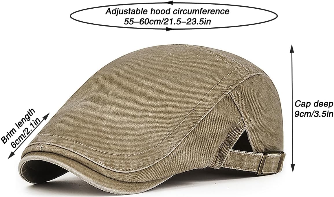 Men's Newsboy Hats Flat Ivy Gatsby Cap Irish Cabbie Driving Golf Hunting Hat - Image 7