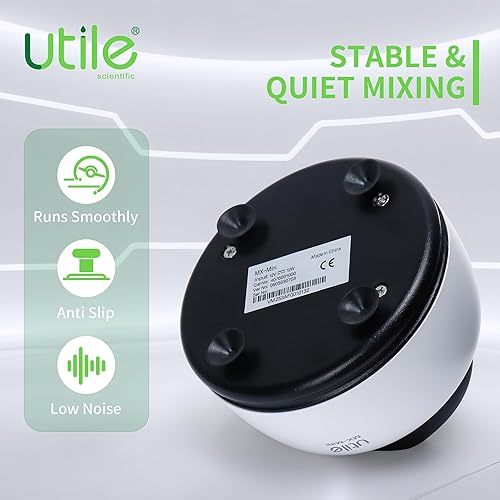 Miniatura 5 de Utile Mini mezclador de vórtice con función táctil, agitador de pintura de laboratorio, vórtice de laboratorio para tubos, incluye 120 bolas de