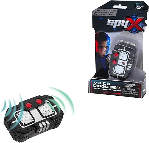 Spyx/Micro voz Disguise –juguete grabador de voz espía – Graba tu voz y reprodúcela al revés Complemento perfecto para tu colección de equipo de