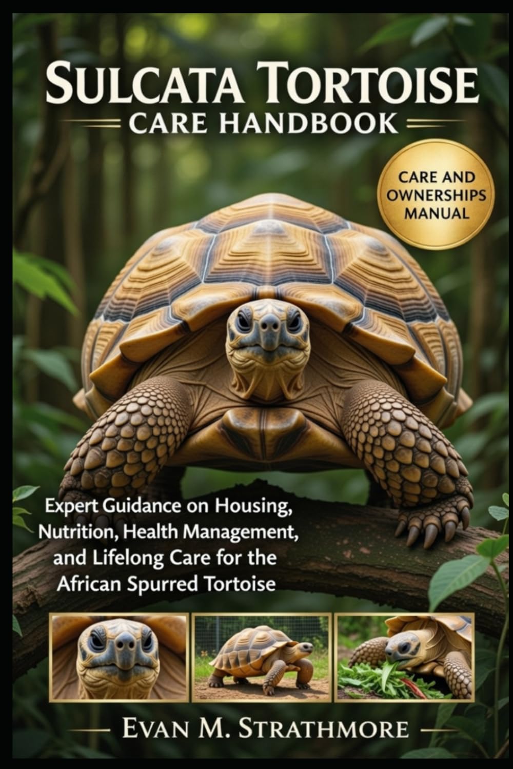 SULCATA TORTOISE CARE HANDBOOK: Expert Guidance on Housing, Nutrition, Health Management, and Lifelong Care for the African Spurred Tortoise