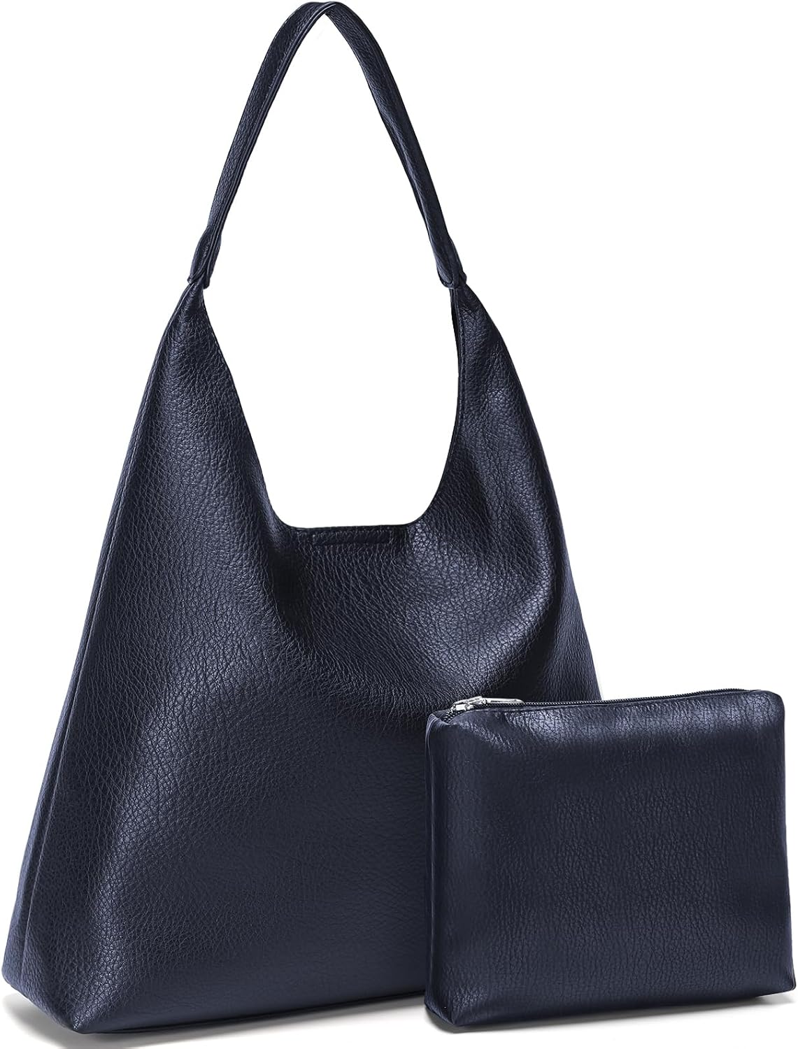 Hobo Bags for Women, Soft Vegan Leather Shoulder Handbags, Slouchy Tote Purses for Work, Travel, School