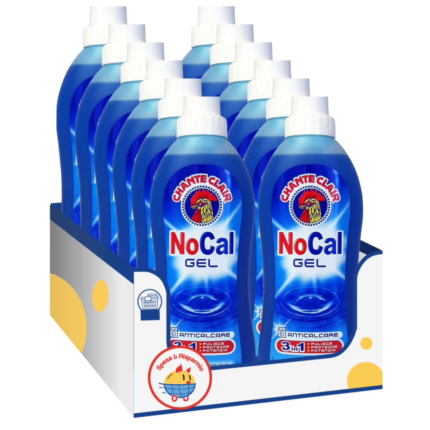 Gel anticalcare 3in1 – pulisce, lucida e protegge – 750ml – Variazioni 4/8/12 Pezzi (12)