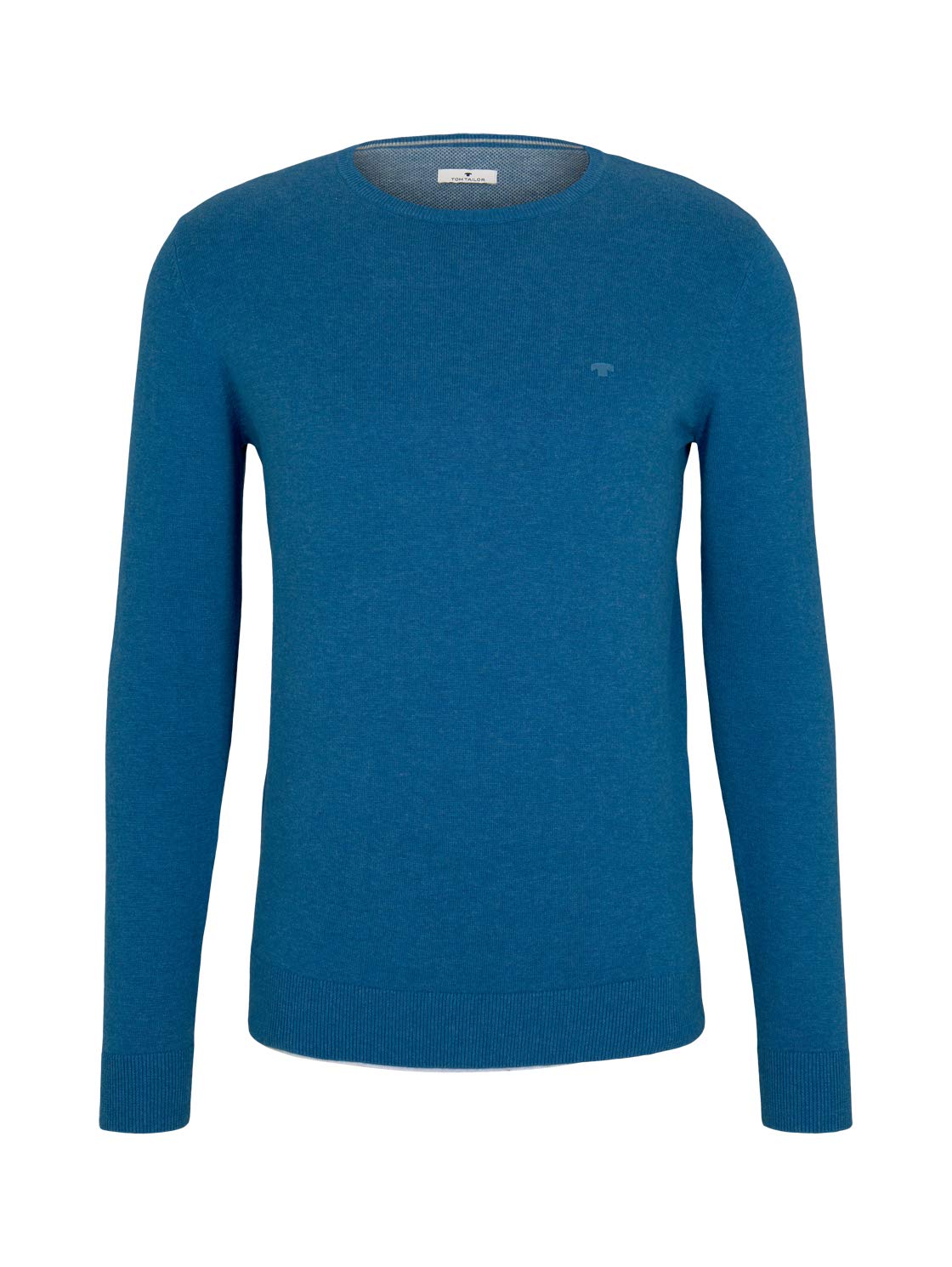 TOM TAILOR Herren Basic Strickpullover mit Crewneck