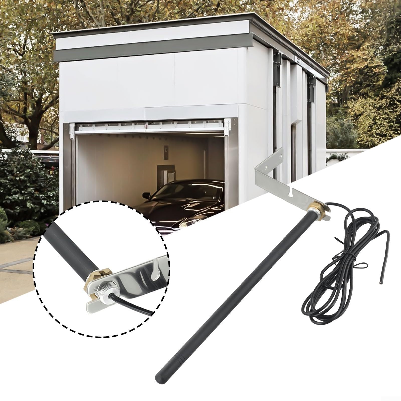Antenna ad alte prestazioni per GTO per apri cancello intelligente Raggiungi fino a 250 metri di distanza con guadagno 3dBi