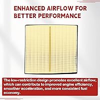 Vista 5 de Filtro de aire de motor de repuesto 16546AA16A compatible con Subaru Impreza Crosstrek Ascent Forester Outback Legacy Wrx 2017-2024