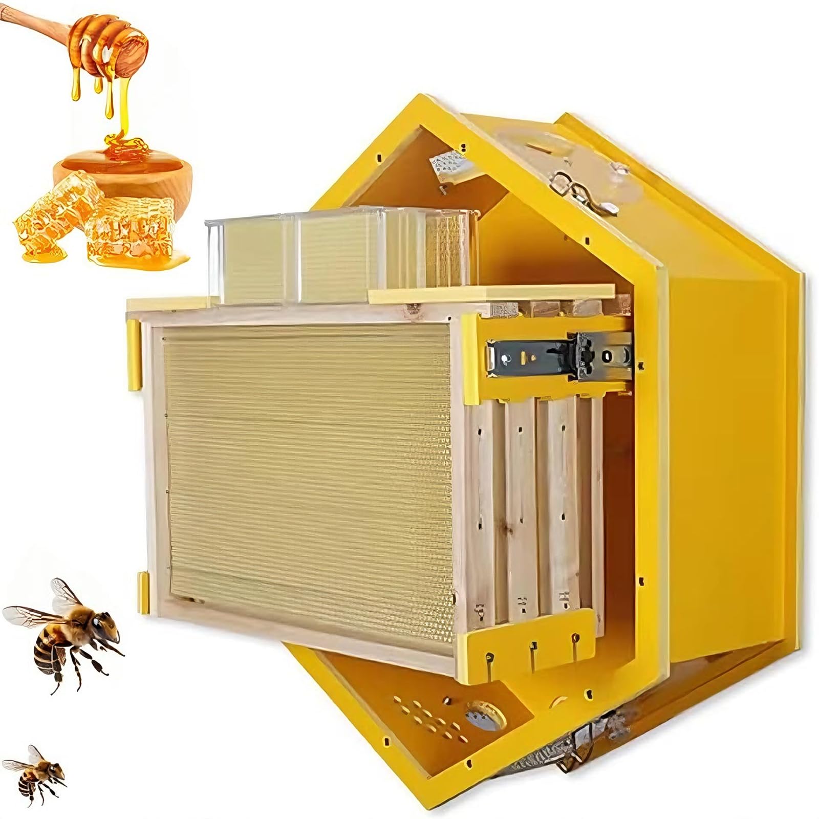 Bienenstock für den Innenbereich mit Auffangboxen zur Ernte von natürlichem Honig und einfacher Bienenkolonieverwaltung