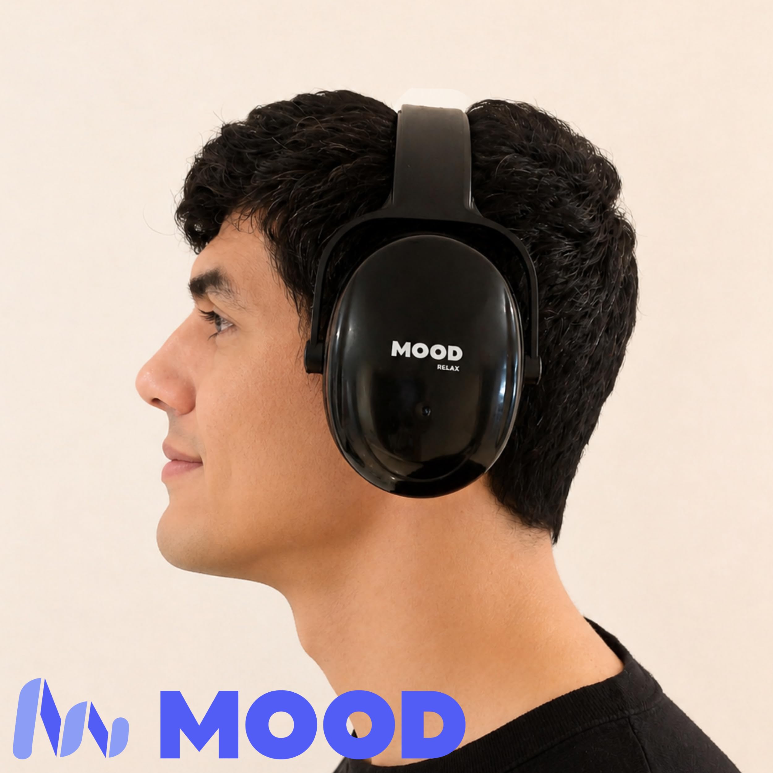 MOOD Cascos antiruido adultos: Reducción del ruido de 33 dB (SNR) - Cascos aislantes del ruido para estudiar, construcción, tiro deportivo - Marca española certificada - Relax Purple