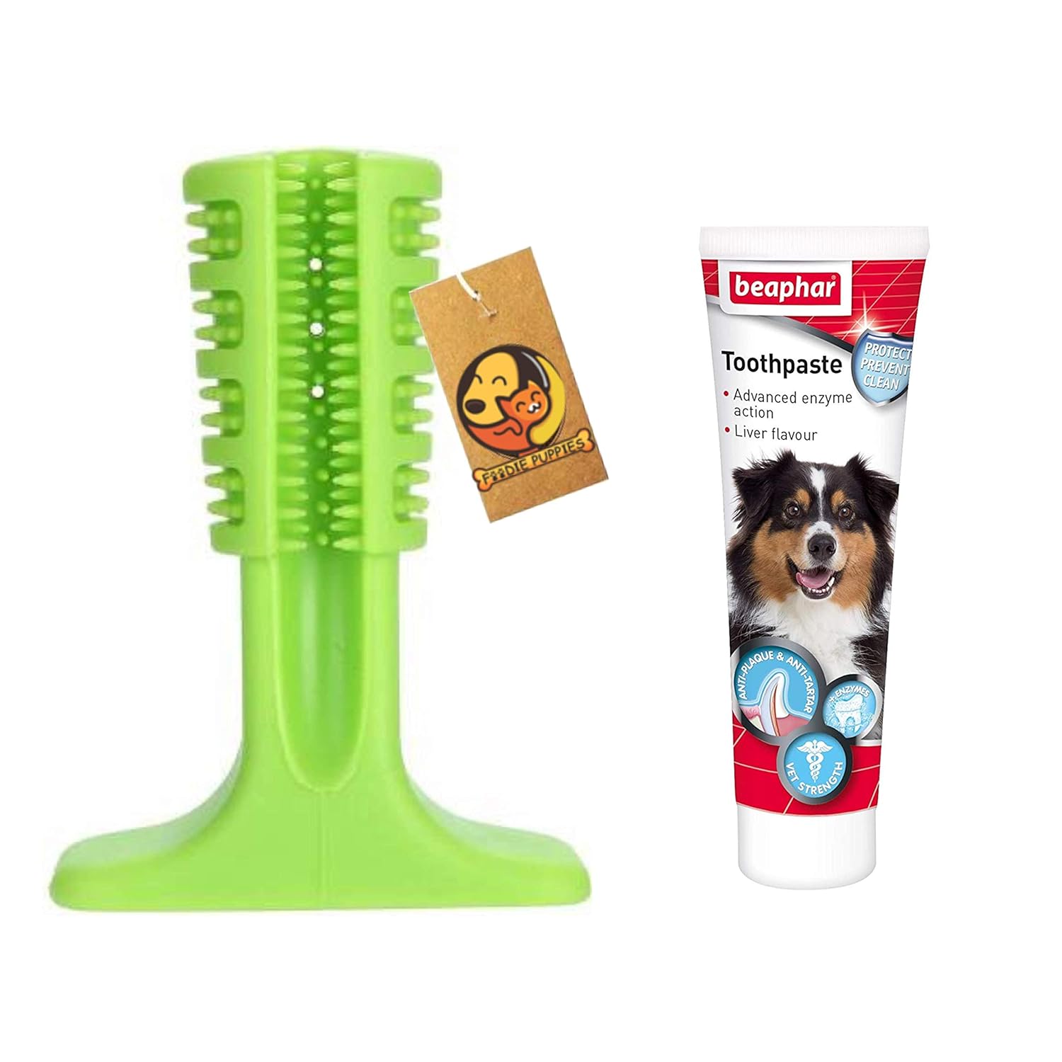 Foodie Puppies Combo Pack Natural Rubber Dental Non toxic Teething