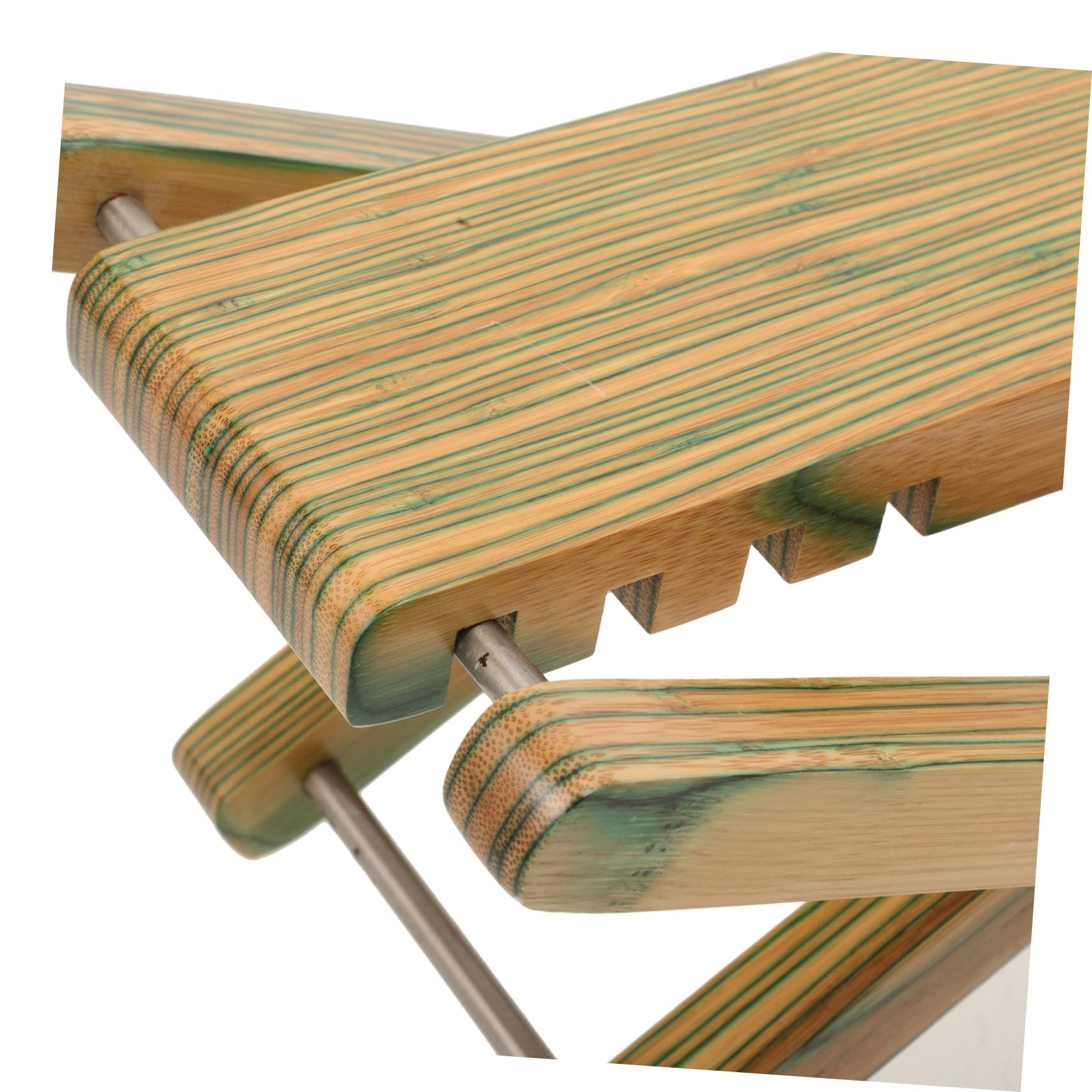 Poggiapiedi Verde per Regolabile Pieghevole Chitarra Legno per Musicisti | Altezza Regolabile, Facile da Riporre, Uso Versatile, Accessorio per Chitarra e Pipa, Stile Pratico
