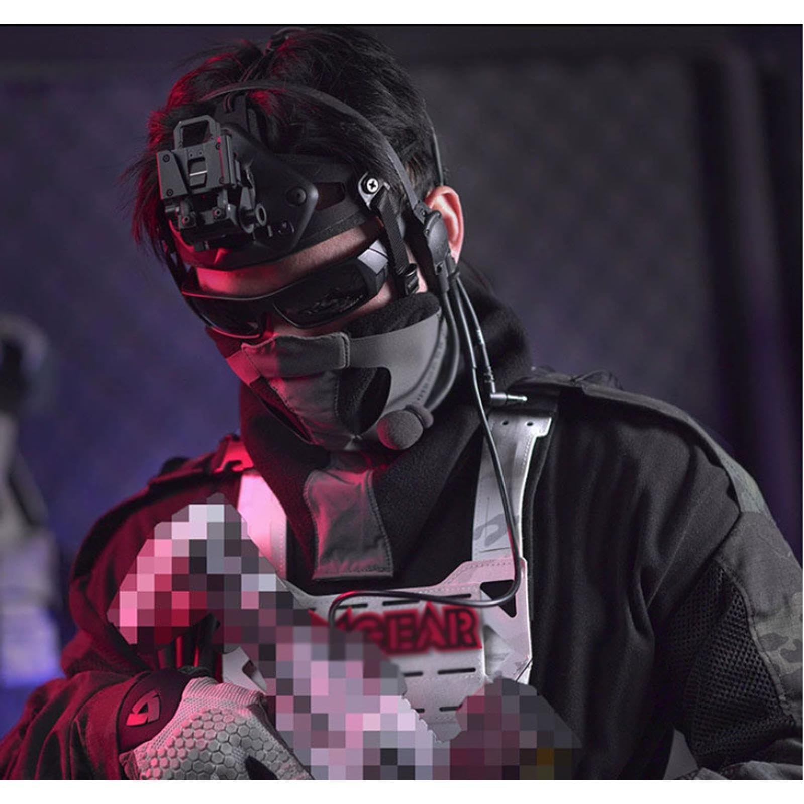 Kopfhalterung for Nachtsicht mit Verstellgurt und Universal-NVG-Halter