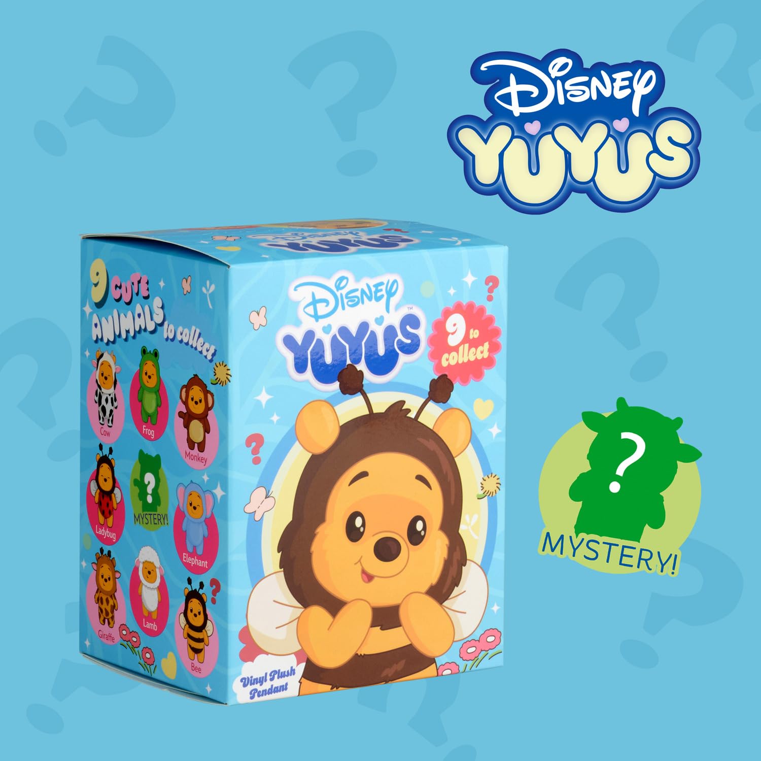Disney YuYus Kubuś Puchatek, 6315870777, 12 cm, 8 rodzajów, wybór losowy