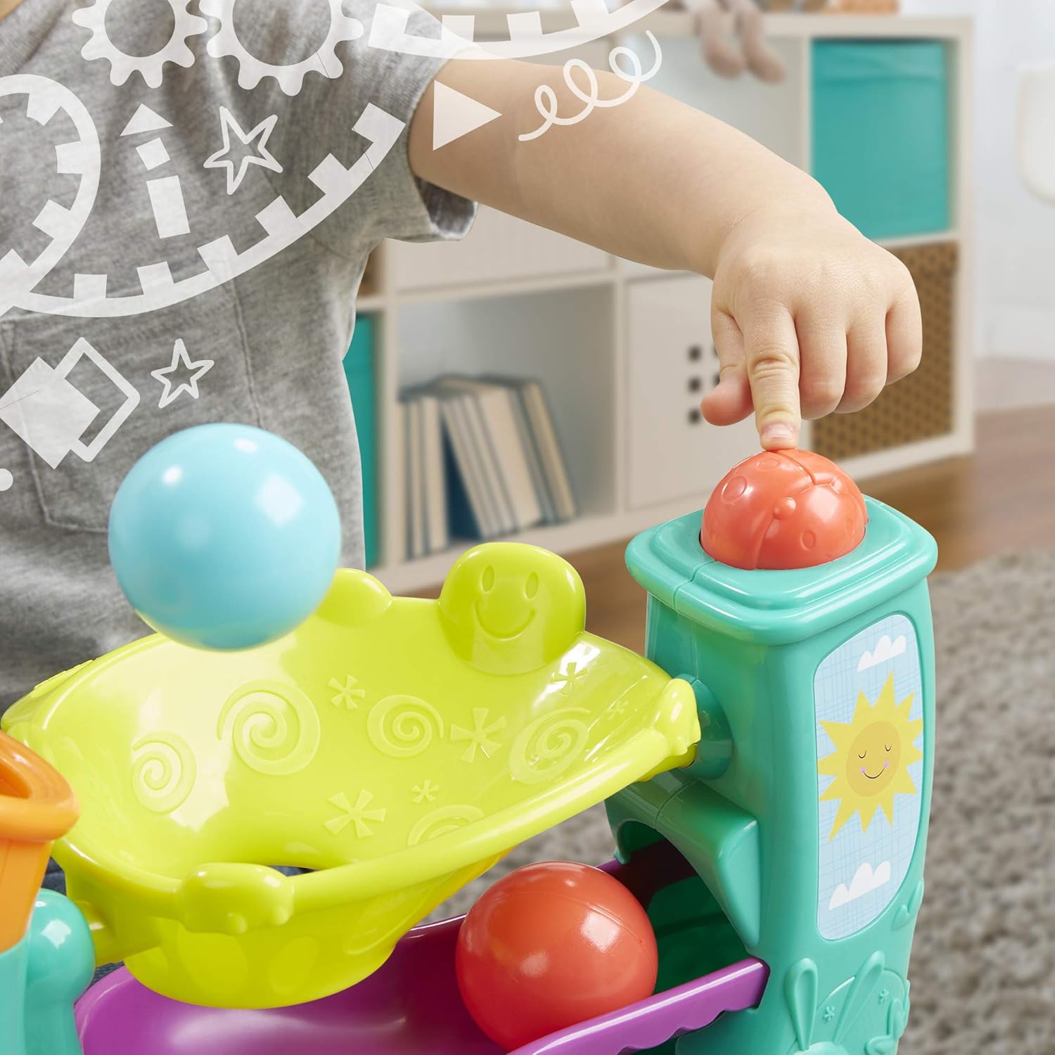 Playskool Chase 'n Go Ball Popper Active Toy for Babies and Toddlers 9 Months and Up with 4 Balls ( Exclusive) : Toys & Games