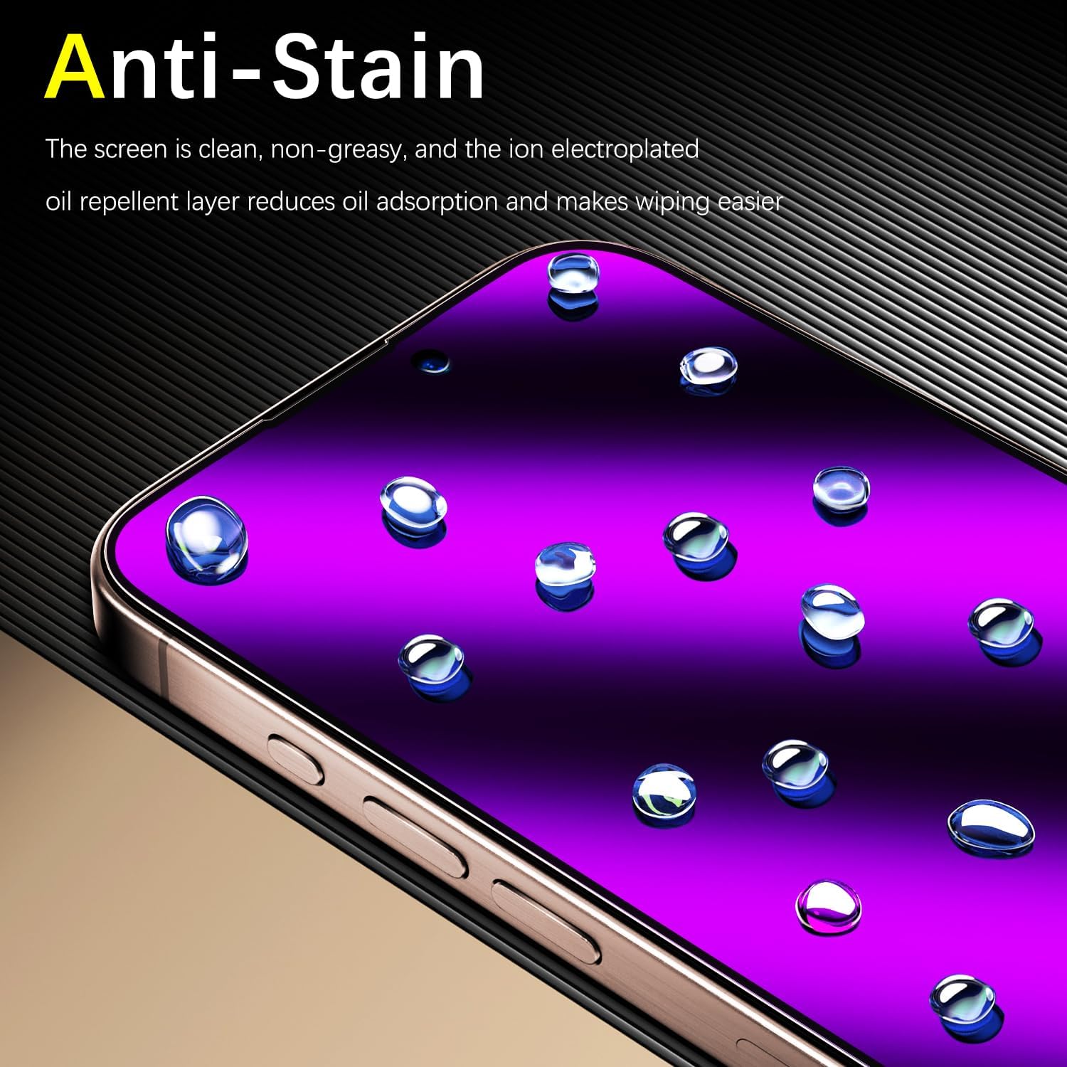 Gradient Colorful Privacy Screen Protector for iPhone 16 Pro Max image 4