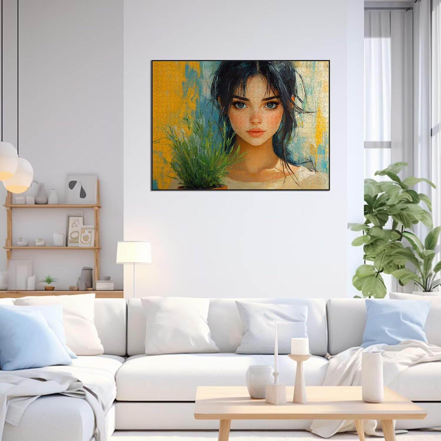 Puzzle 2000 Teile Mädchen Herausforderndes Klassische Puzzles, n-646 | Familienpuzzles, Entspannung Aktivitäten, Schwieriges Kunst Puzzle Topfpflanzen, Impossible Herausforderndes, Frauen Geschenk