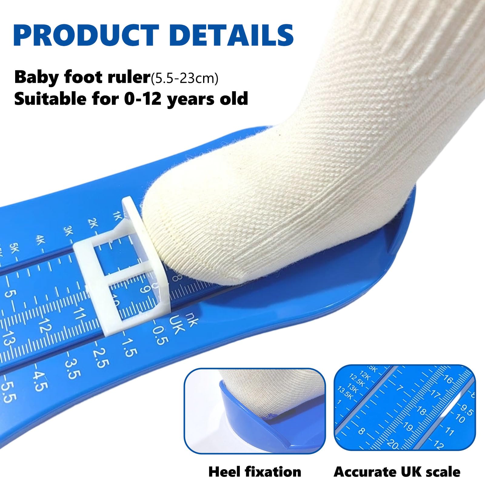 Pedimetre Enfants, Mesureur Foot Enfant, Mesures Pied Enfant, Appareil de Mesure Des Pieds pour Enfants