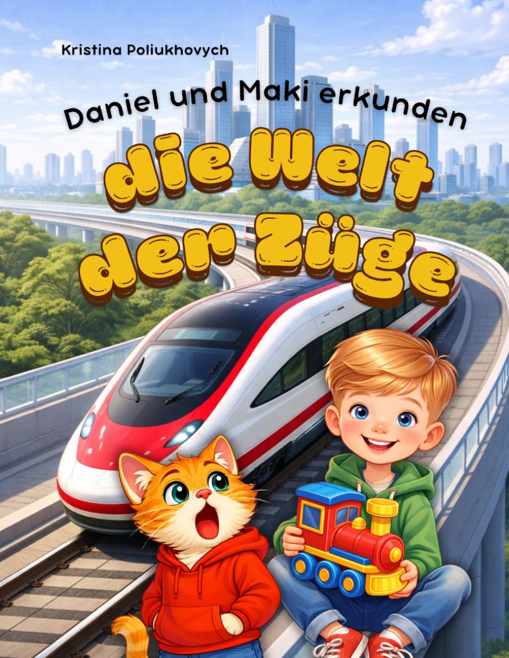 Daniel und Maki erkunden die Welt der Züge: Ein spannendes Lernbuch für Kinder über Züge und Technik